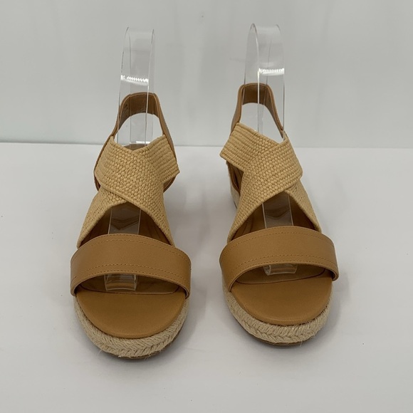 Market & Spruce Celeste wedge espadrille sandal strappy jute tan shoe new 10 - Picture 3 of 6